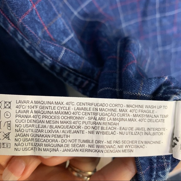 Zip Code 1992 men’s button front chambray shirt XL - Picture 8 of 9